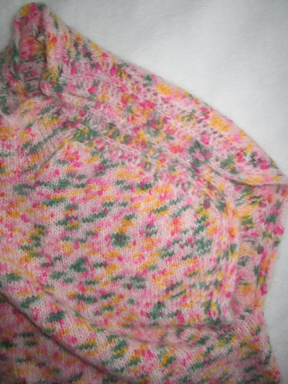 ANN MASHBURN Multicolor Mohair Merino Blend Sleeveless Sweater Women’s Small - Picture 6 of 10